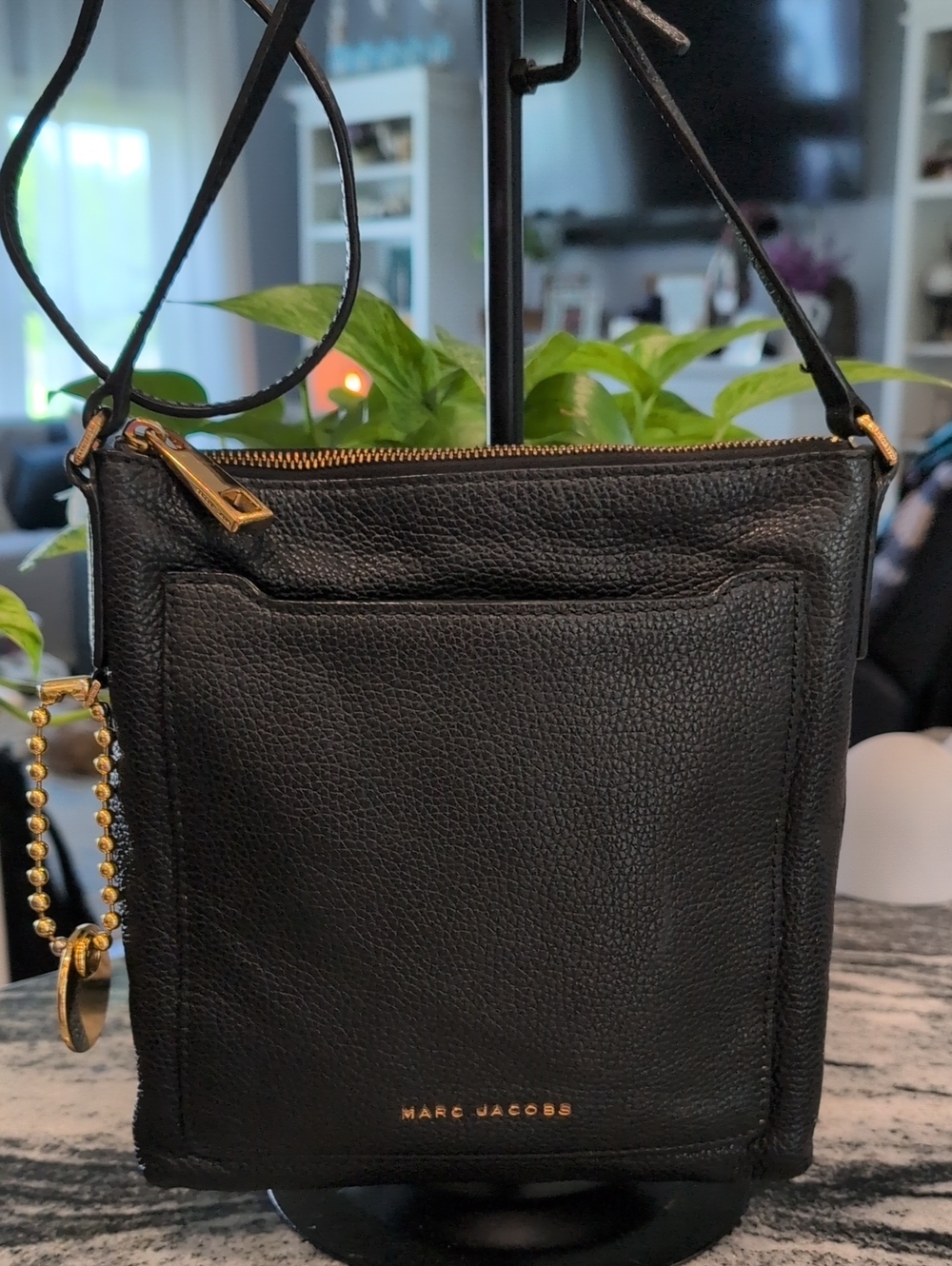 Marc Jacobs Pebbled Leather Tourist North South Crossbody Bag